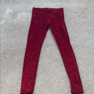 Velvet leggings